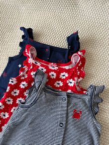 Simple Joys by Carter's Baby Girls' Snap-Up Rompers, Pack of 3, size 3-6 months fits even bigger size