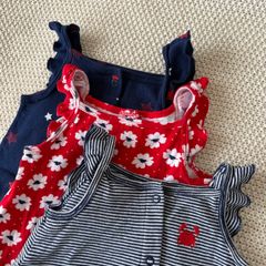 Simple Joys by Carter's Baby Girls' Snap-Up Rompers, Pack of 3, size 3-6 months fits even bigger size