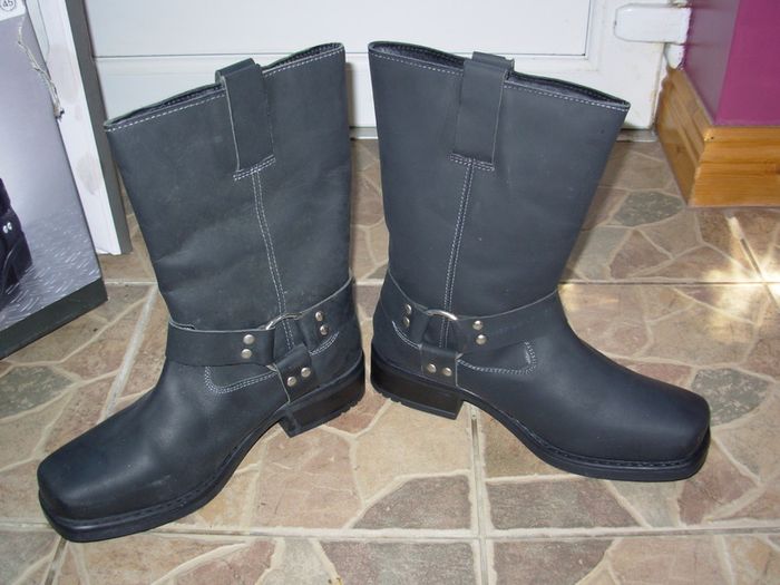 Livergy cowboy biker Western boots genuine leather size 44