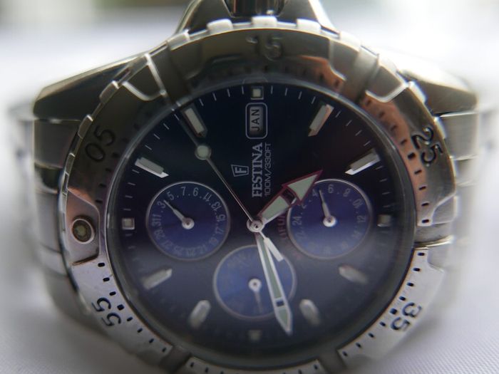 Men's Festina Chronograph Quartz Watch 100M/330FT Multifunction 16059 Watch-Festina Wristwatch Quartz Analog