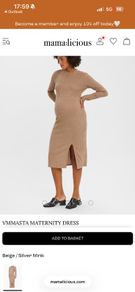 Maternity dress Mamalicious size M