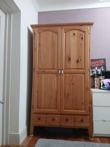 solid wood wardrobe