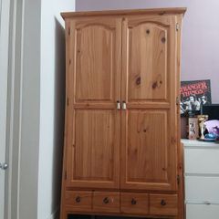 solid wood wardrobe