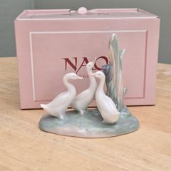 Brand New NAO By Lladro Goose Group Figurine