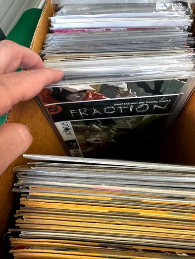 DC Long Comic Box w 250 comics for Sale