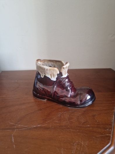 Vintage ceramic boot