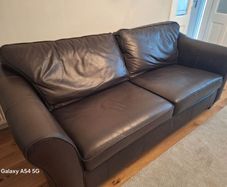 M&S Leather sofa