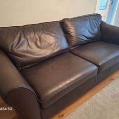 M&S Leather sofa