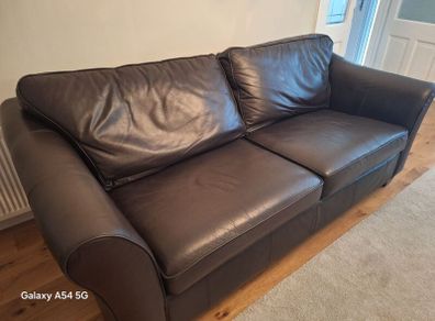 M&S Leather sofa
