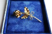 Vintage Sterling Silver Rose Brooch Sterling Flower Brooch Signed 925 - 3,4g