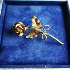 Vintage Sterling Silver Rose Brooch Sterling Flower Brooch Signed 925 - 3,4g