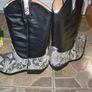 Kentucky Western Boots Snake skin print Cowboy/Western Farm/Ranch Boots 10 UK Image 5