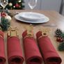 Christmas Napkin Rings Set  Festive Table Decor Image 2