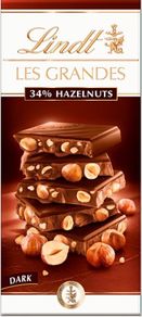 Lindt Les Grandes Hazelnut Dark 34% Full case x 13
