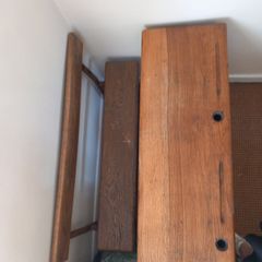 Solid oak school desk