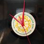 VINYL RECORD CLOCK. New Sweeping hand Quartz Clock Mechanism. vintage1978 12" vinyl record LP album Image 4