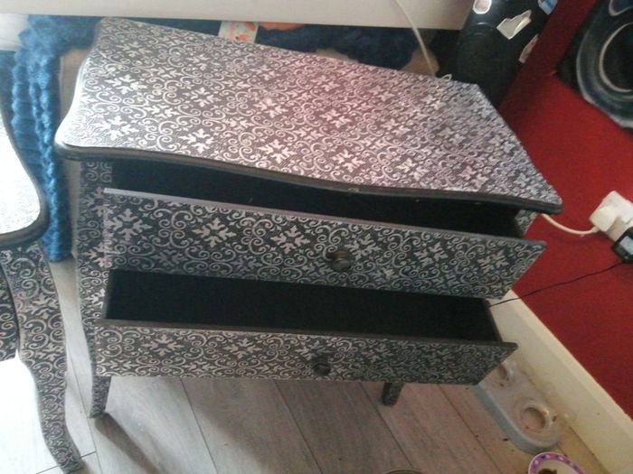 Chest of drawers and bed locker