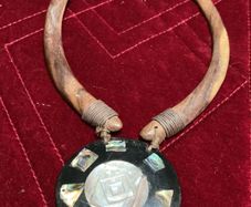 Abalone & mother of pearl  piece