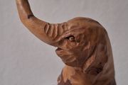 SALE!  Hand Carved Wooden Elephant