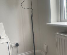 Modern Black & Brass Floor Lamp