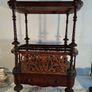 Victorian Walnut Canterbury Table Image 6