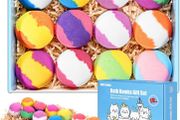 12-Pieces Handmade Fizzy Bubble Bath Bombs, Vegan &amp; Cruelty Free, Perfect for Bubble and Spa Bath, Birthday Mothers Day Gifts Idea for Her/Him, Wife, Girlfriend (FREE POSTAGE)