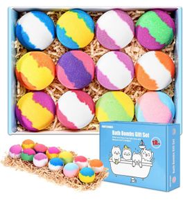 12-Pieces Handmade Fizzy Bubble Bath Bombs, Vegan & Cruelty Free, Perfect for Bubble and Spa Bath, Birthday Mothers Day Gifts Idea for Her/Him, Wife, Girlfriend (FREE POSTAGE)