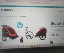 Burley honey bee kids bike trailer