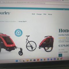 Burley honey bee kids bike trailer