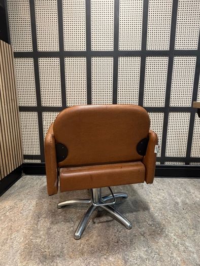 Luca Rossini Adjustable Brown Opera Salon Chair