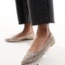 Glitter rose gold flats uk6 Image 3