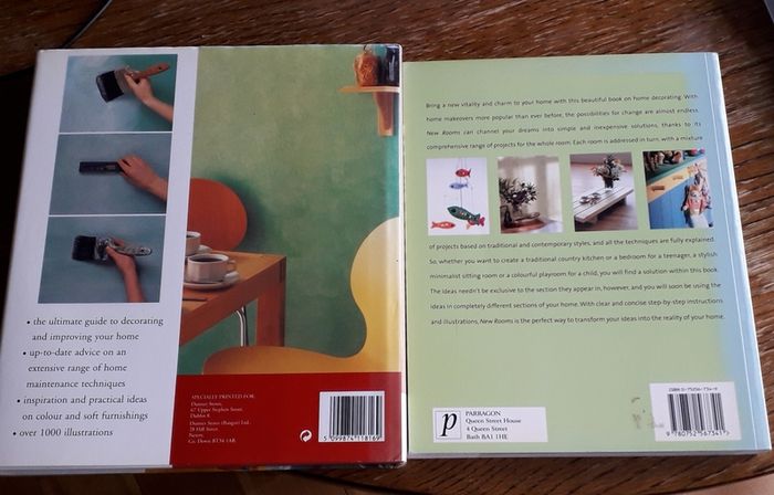 2 Books (lot) - DIY and Decorating / New Rooms - Practical home makeover guide