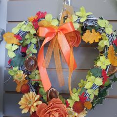 Heart Shaped Flower Wreath - Large