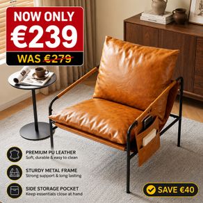 Armchair with Side Pocket