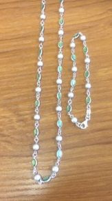 Sterling Silver Bracelet And Necklace