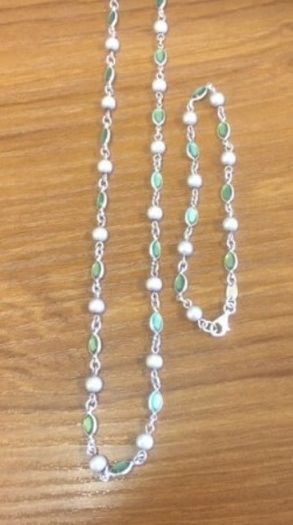Sterling Silver Bracelet And Necklace