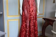 Sequinned  embroidered deb dress, good condition, UK 8 , RRP 350