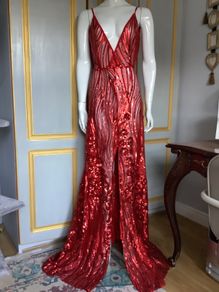 Sequinned  embroidered deb dress, good condition, UK 8 , RRP 350