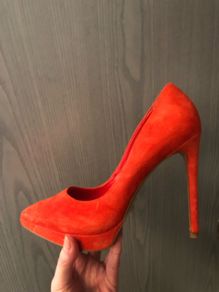 Aldo red suede
