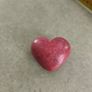 Natural + Rare | Exclusive AA-Grade Pink Rhodonite Polished Heart from Peru Image 5