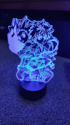 hunter x hunter anime night light display toy