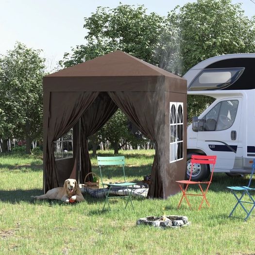 NEW SALE | 2 x 2m Pop Up Gazebo Brown