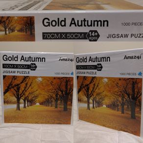 Gold Autumn Jigsaw Puzzle, New in box