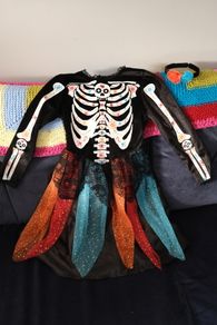 Festive Skeleton 'Coco' Halloween Costume Age 7-8