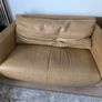 Premium Italian Real Leather Two Sofa Set 2 x 2 Seater Matte Finish Image 3