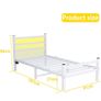 Single Bed Frame with Headboard & LED Lights Image 2
