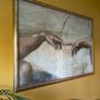 Large Framed Reproduction of Creation of Adam Image 3