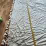 table cover cloth bed throw tapestry Beige white Bohemian Wall Hanging, Hippie Tapestry with Lace Design, Psychedelic Hippie Wall Decoration Ceiling for Bedroom Dorm 200 x 150 cm craft hand made Image 4