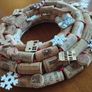 Recycled Wine Cork Wreath. Image 6