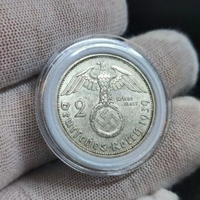 2 Reichsmark 1939 A Berlin WW2 Silver Coin third Reich